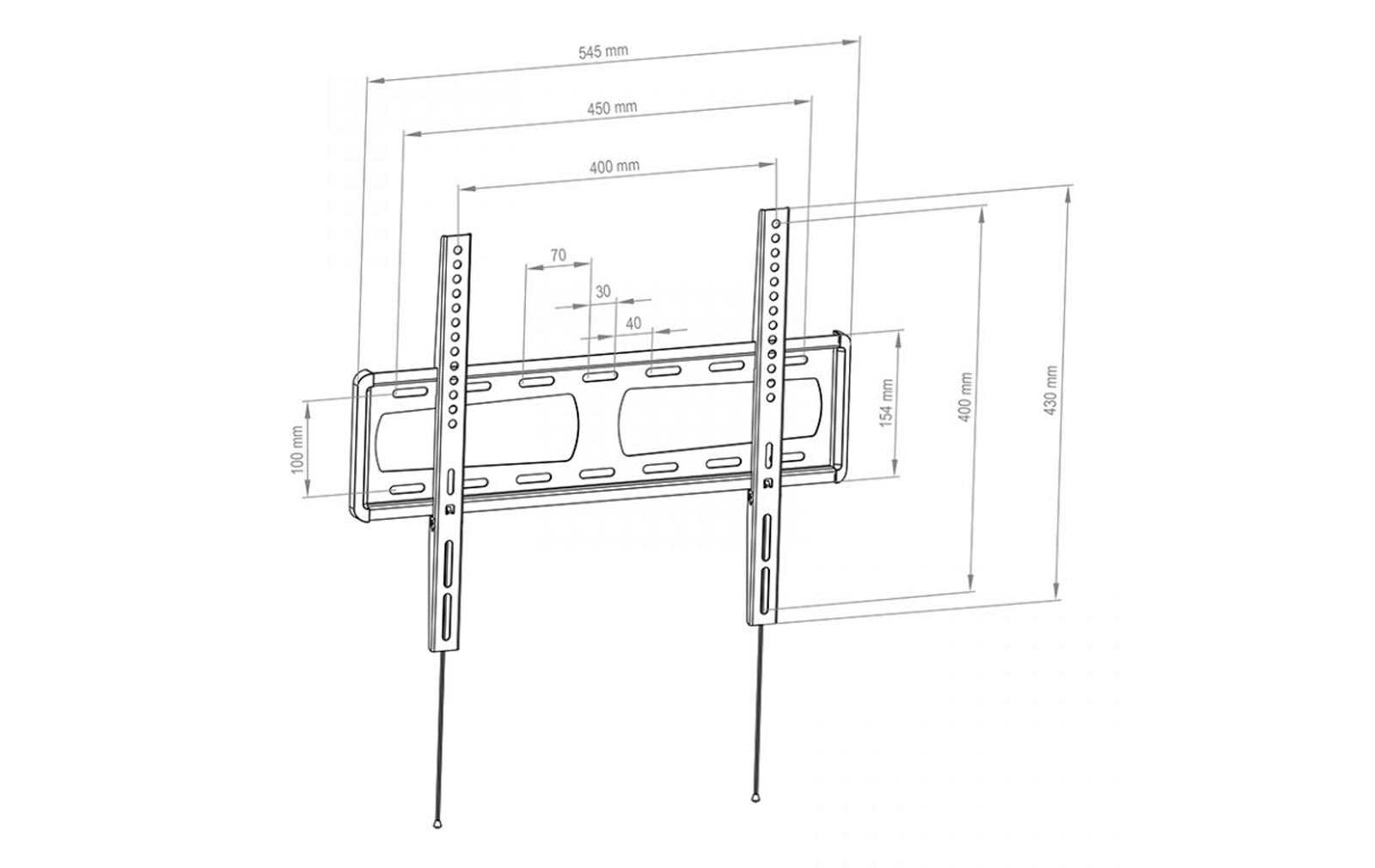HAGOR Starre Wandhalterung Art.-Nr. 8413 - BL Fixed 400 - Image 4