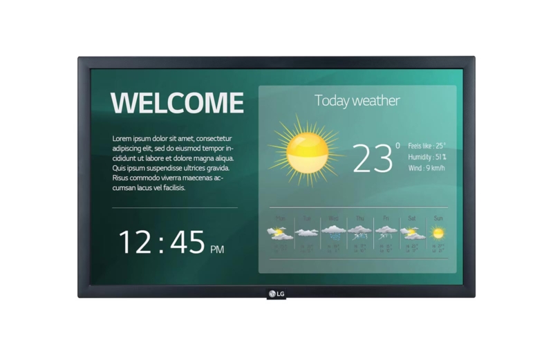 LG Small-sized Display 22SM3G-B - 22" FHD Signage Display
