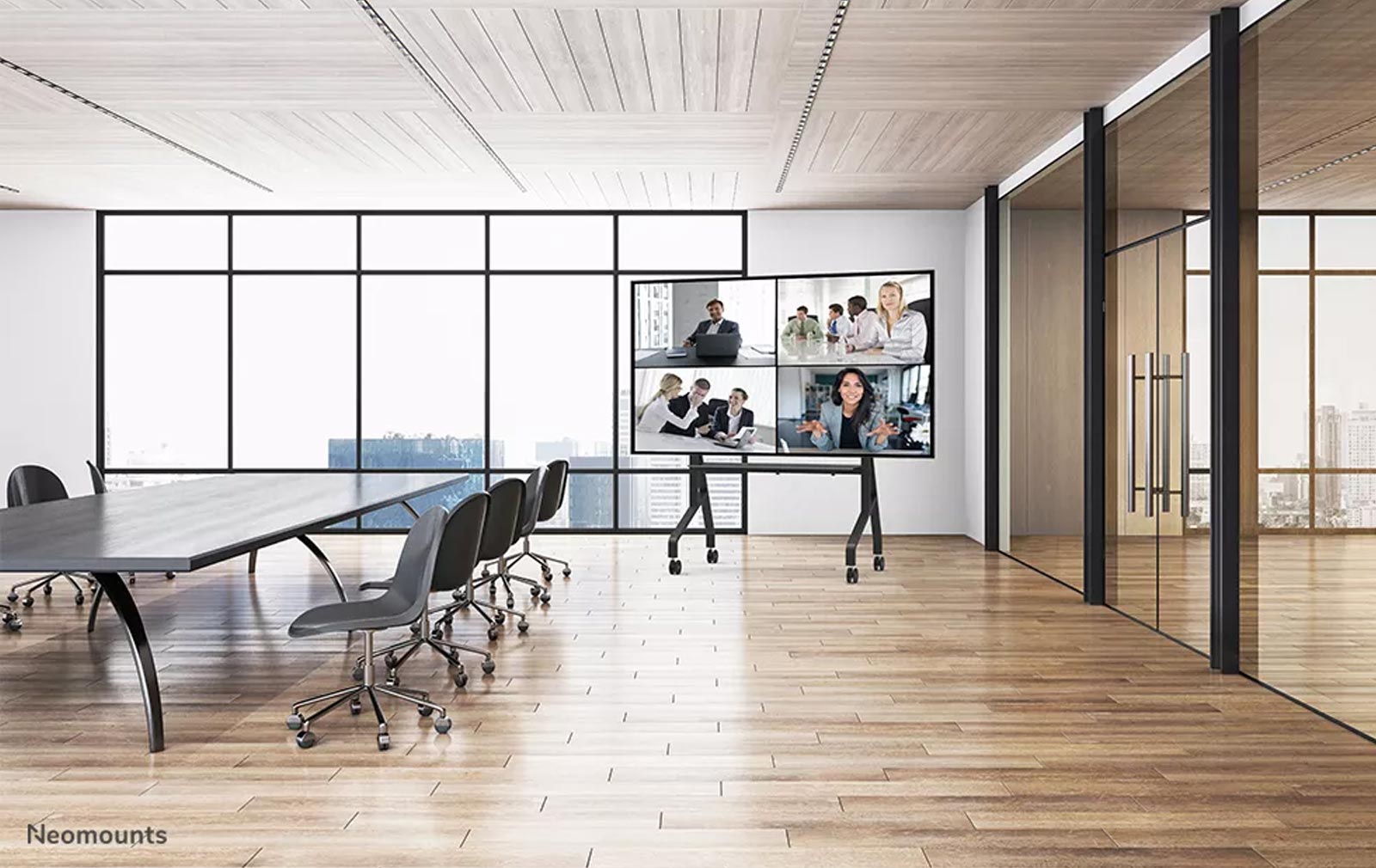 Neomounts FL50-575BL1 TV-Trolley - 65-115" MOVE Go XL – Bild 15