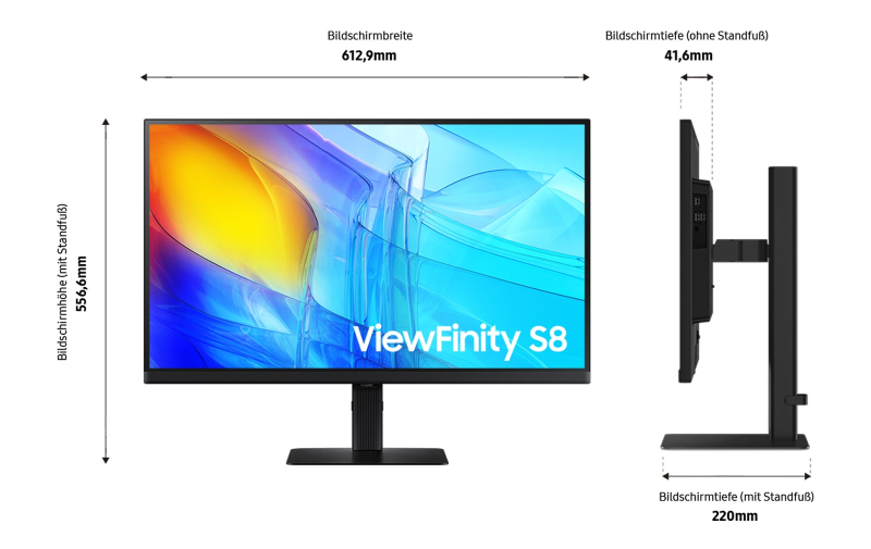 Samsung LS27D800UAUXEN - 27" UHD ViewFinity S8 (S80UD) - Image 18