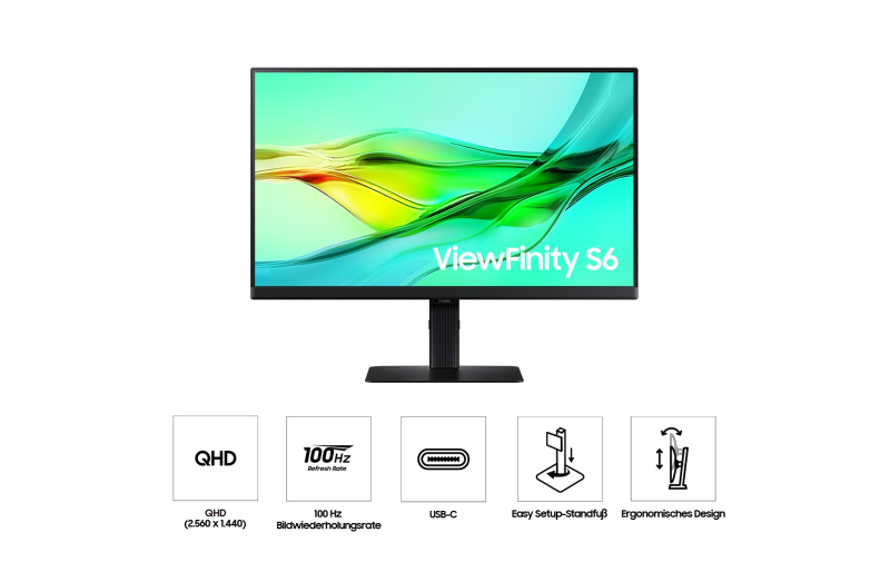 Samsung LS32D604UAUXEN - 32" QHD ViewFinity S6 (S60UD) - Image 18