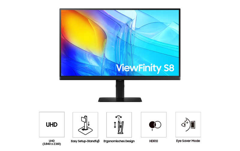 Samsung LS32D800UAUXEN - 32" UHD ViewFinity S8 (S80UD) - Image 17