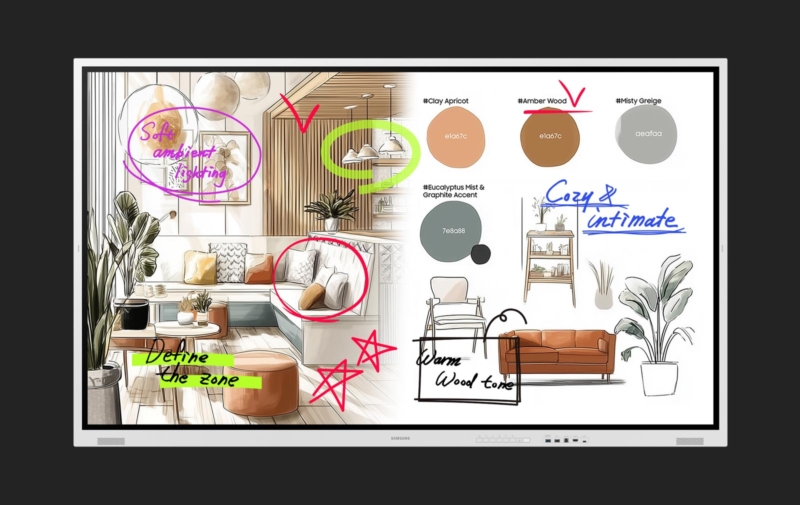 Samsung Flip WM85FX – 85“ UHD-Touch-Display
