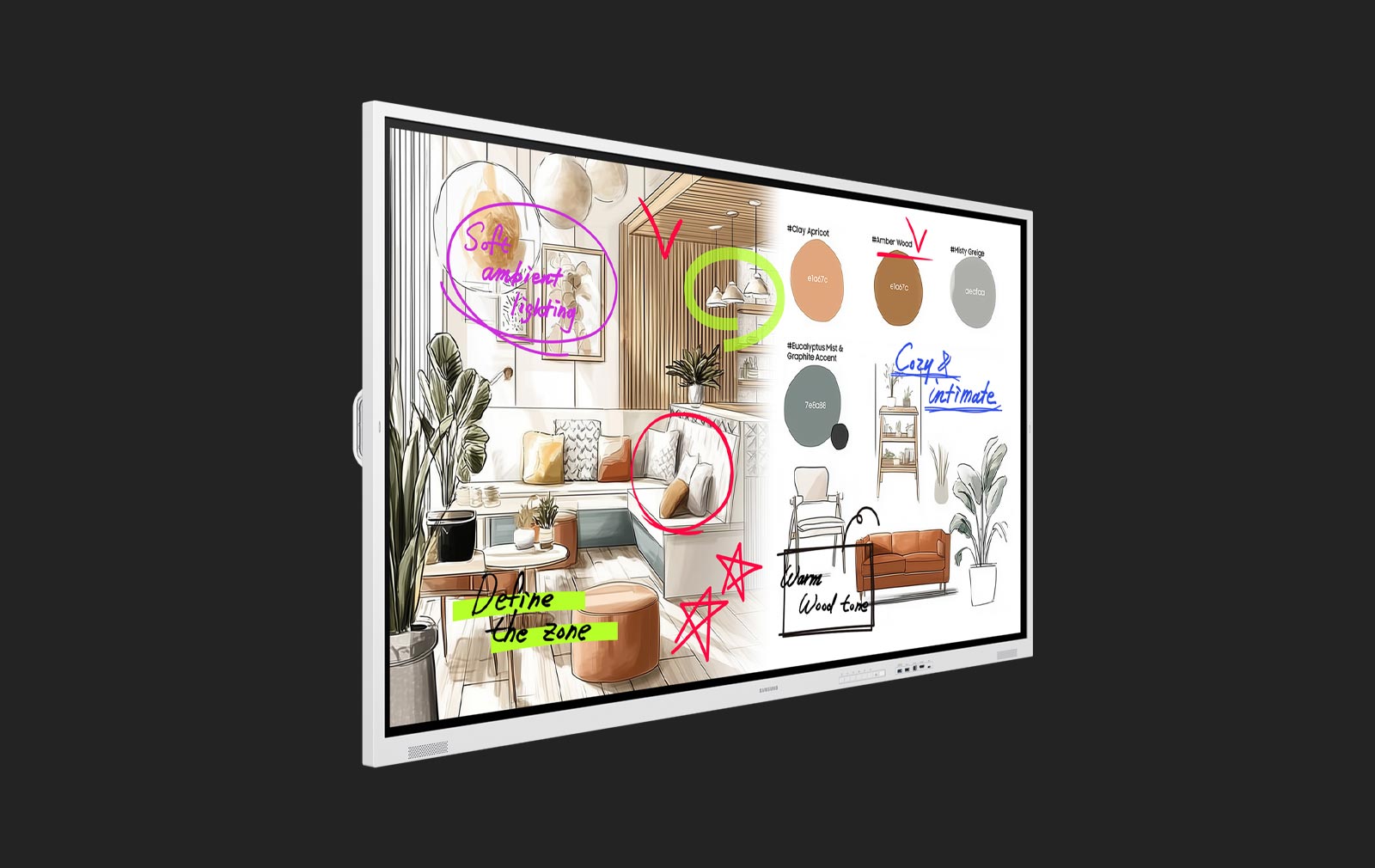 Samsung Flip WM85FX – 85“ UHD-Touch-Display – Bild 2