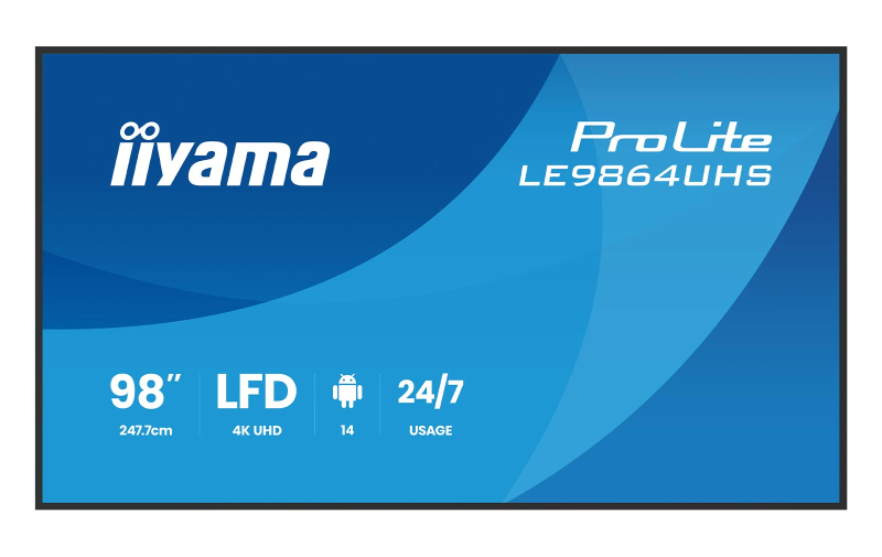 iiyama ProLite LE9864UHS-B1AG - 98" 4K UHD Signage Display