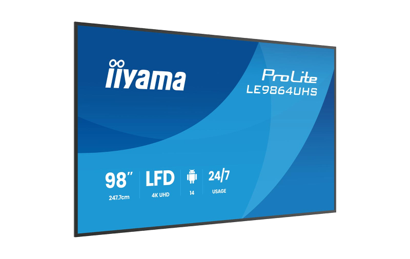 iiyama ProLite LE9864UHS-B1AG - 98" 4K UHD Signage Display - Image 2