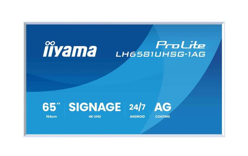 iiyama ProLite LH6581UHSG-1AG - 65" 4K UHD Signage Display - Image 3