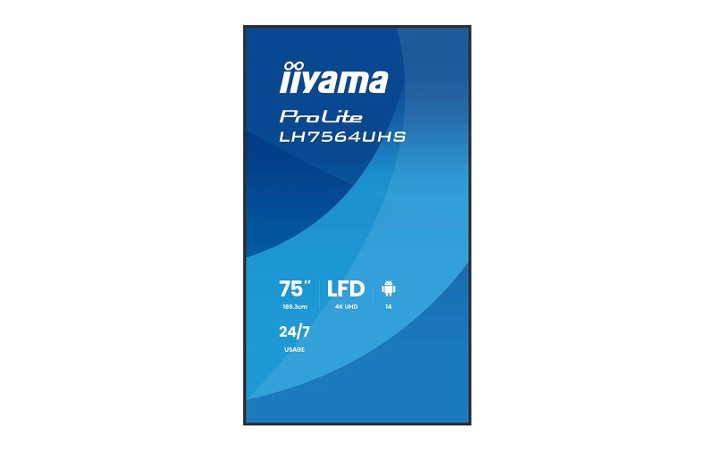 iiyama ProLite LH7564UHS-B1AG - 75" 4K UHD 24/7 Signage Display mit Android OS - Image 2