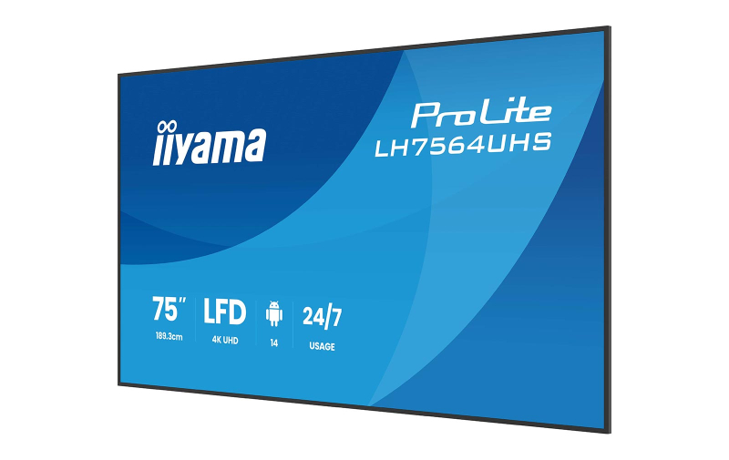 iiyama ProLite LH7564UHS-B1AG - 75" 4K UHD 24/7 Signage Display mit Android OS - Image 4