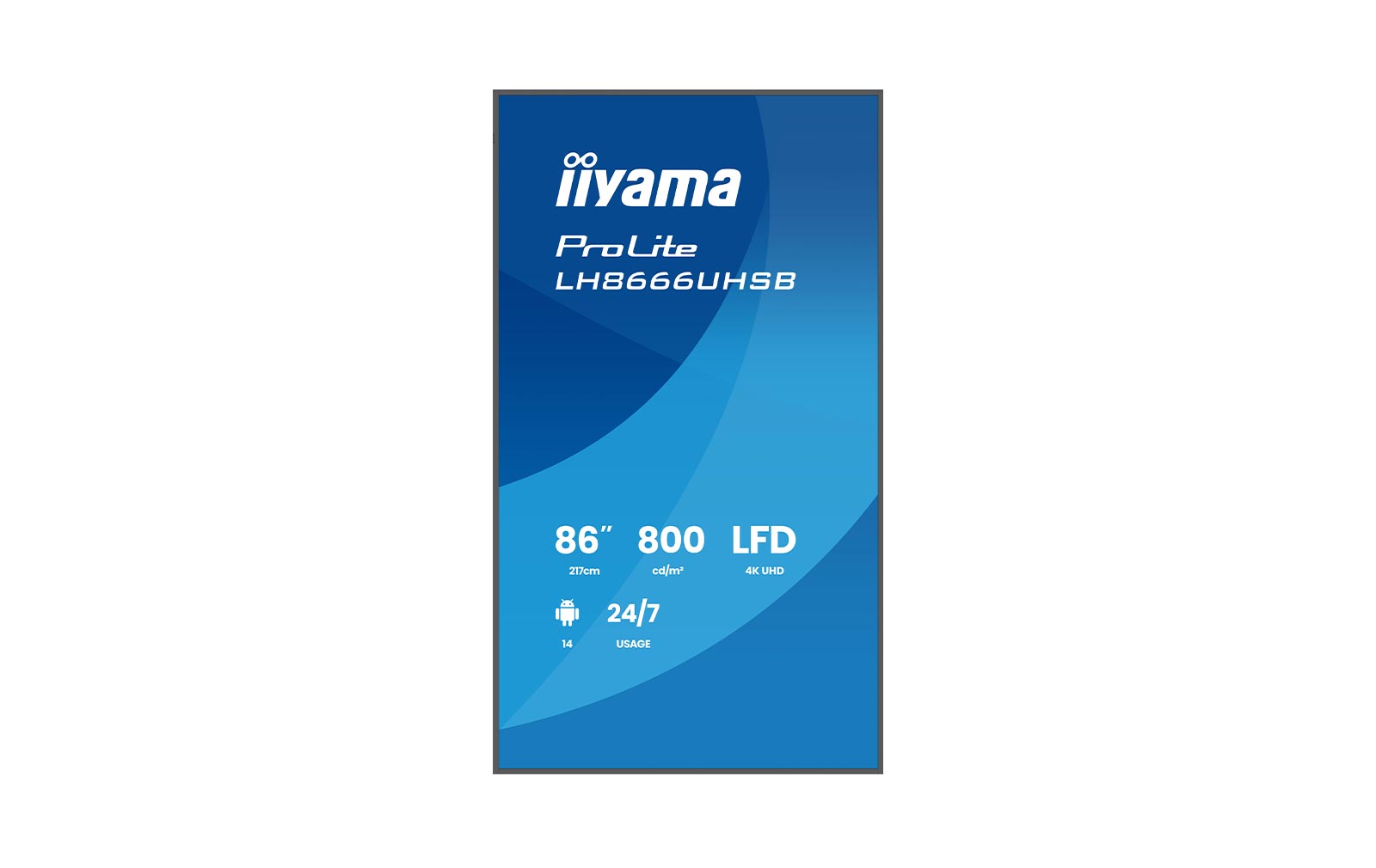 iiyama ProLite LH8666UHSB-B1AG - 86" 4K Signage Display – Bild 2