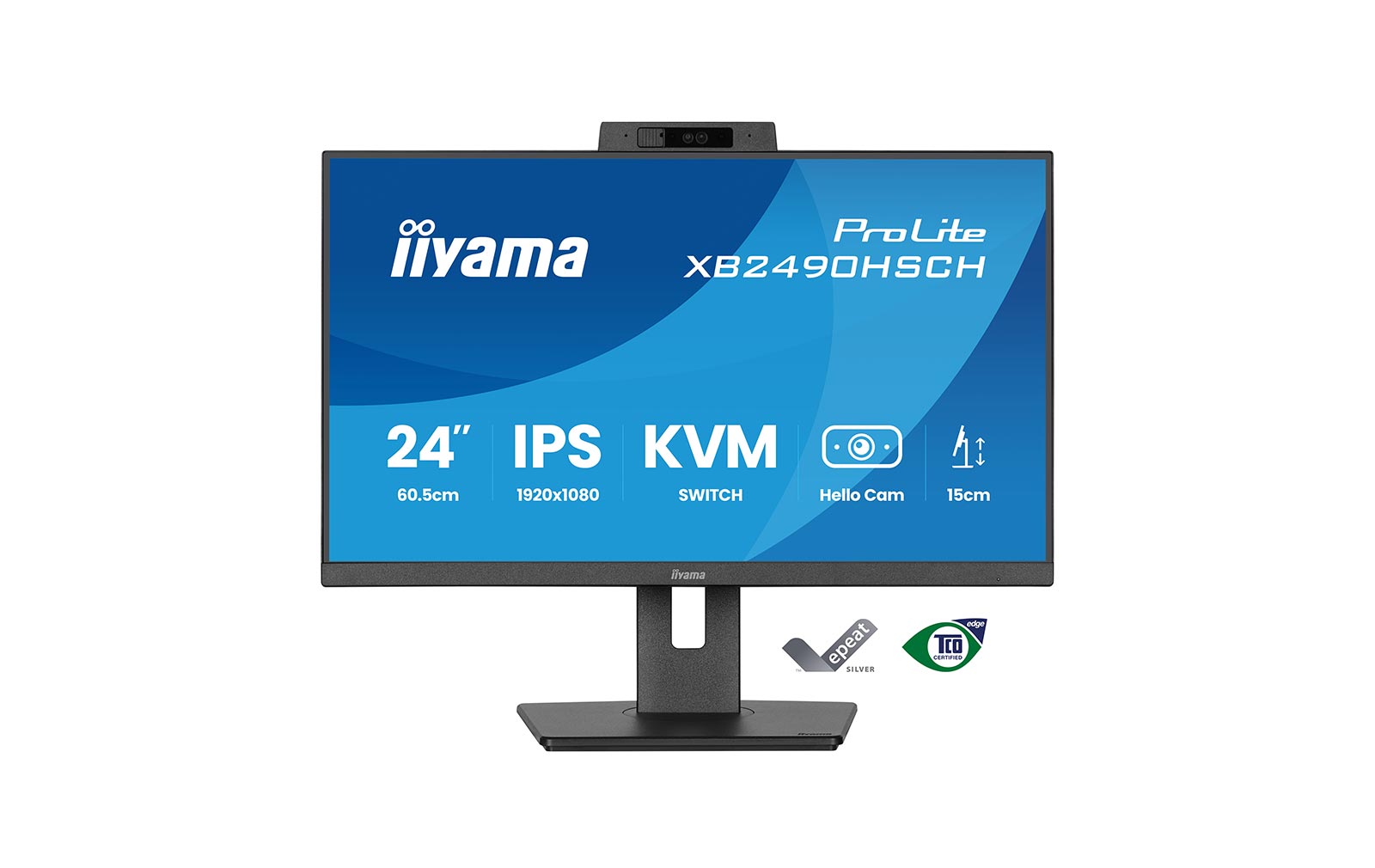 iiyama ProLite XB2490HSCH-B1 - 24" FHD Monitor mit Webcam