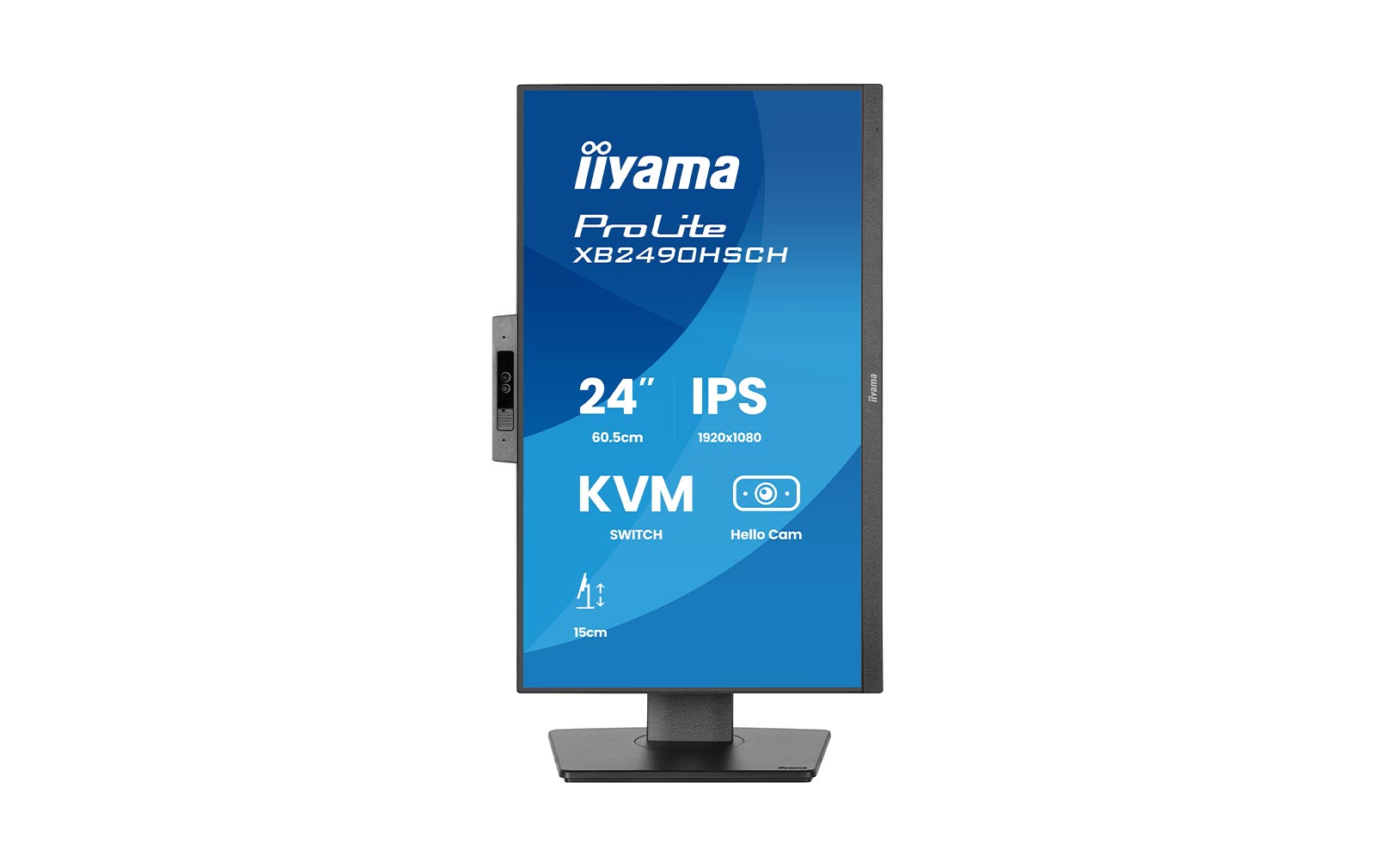 iiyama ProLite XB2490HSCH-B1 - 24" FHD Monitor mit Webcam – Bild 3