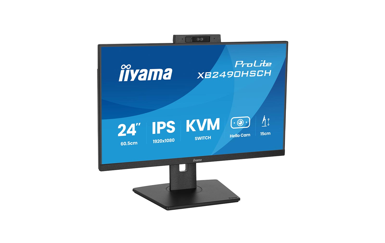 iiyama ProLite XB2490HSCH-B1 - 24" FHD Monitor mit Webcam – Bild 6