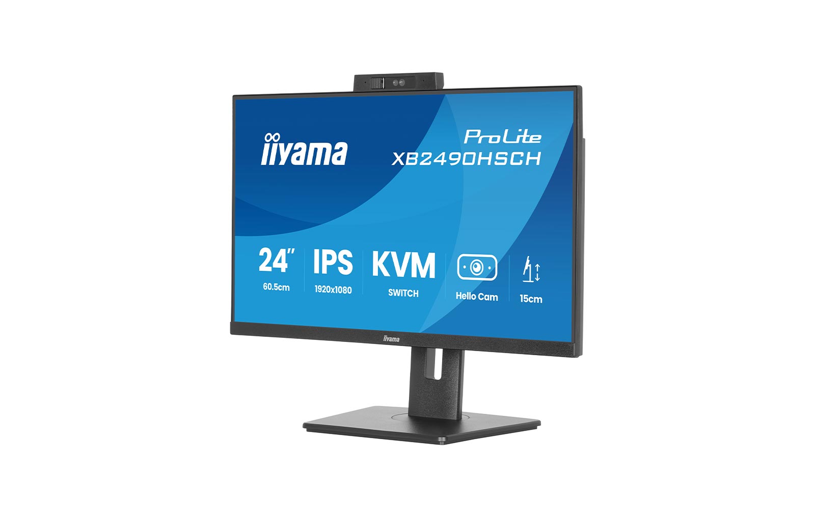iiyama ProLite XB2490HSCH-B1 - 24" FHD Monitor mit Webcam – Bild 7