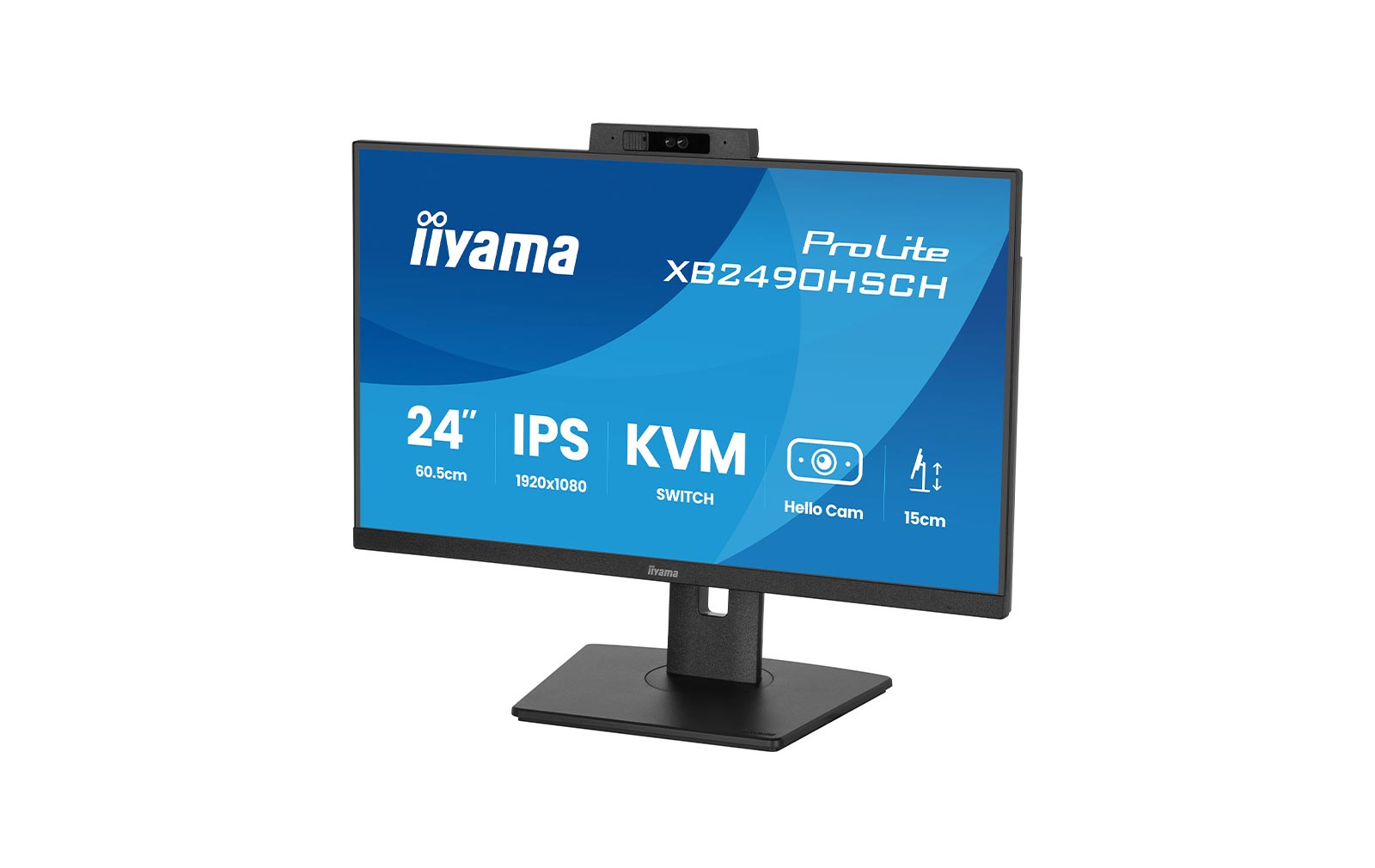 iiyama ProLite XB2490HSCH-B1 - 24" FHD Monitor mit Webcam – Bild 8