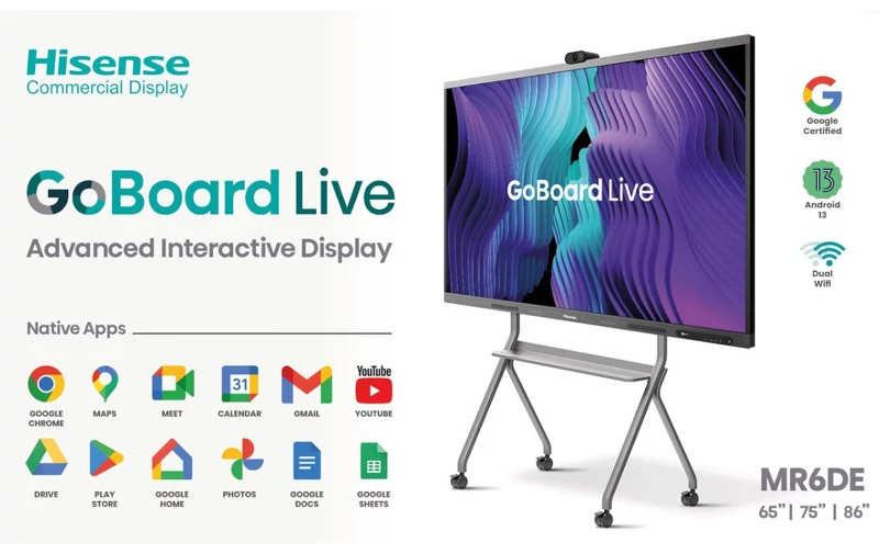 Hisense GoBoard Live 65MR6DE - 65" Touch Display mit 4K-Kamera - Image 6