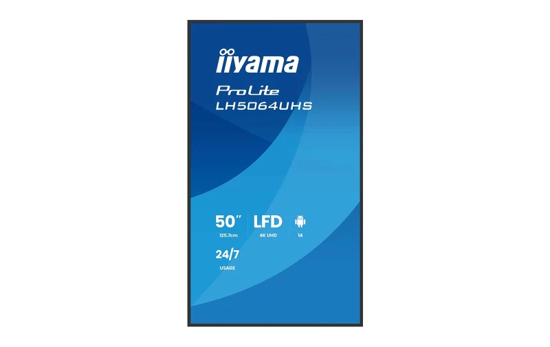 iiyama ProLite LH5064UHS-B1AG - 50" 4K UHD 24/7 Signage Display mit Android OS - Image 2